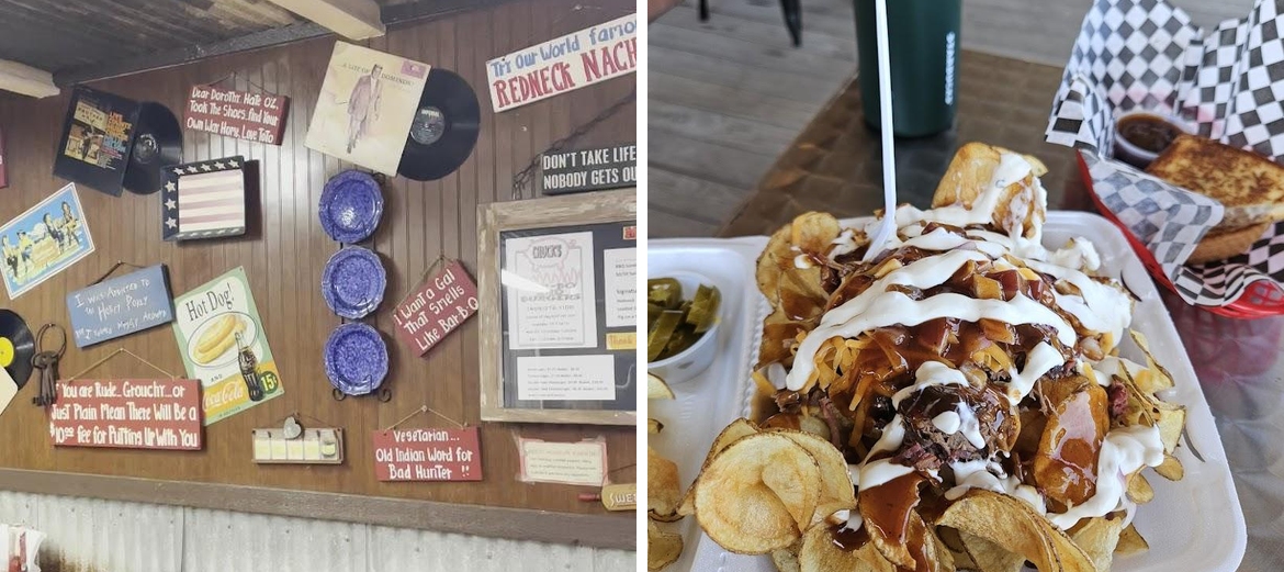 Chuck's BarBQ & Burgers Menu